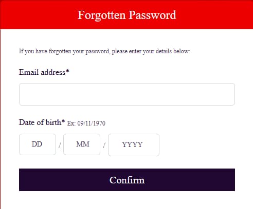 Forgot password ballycasino