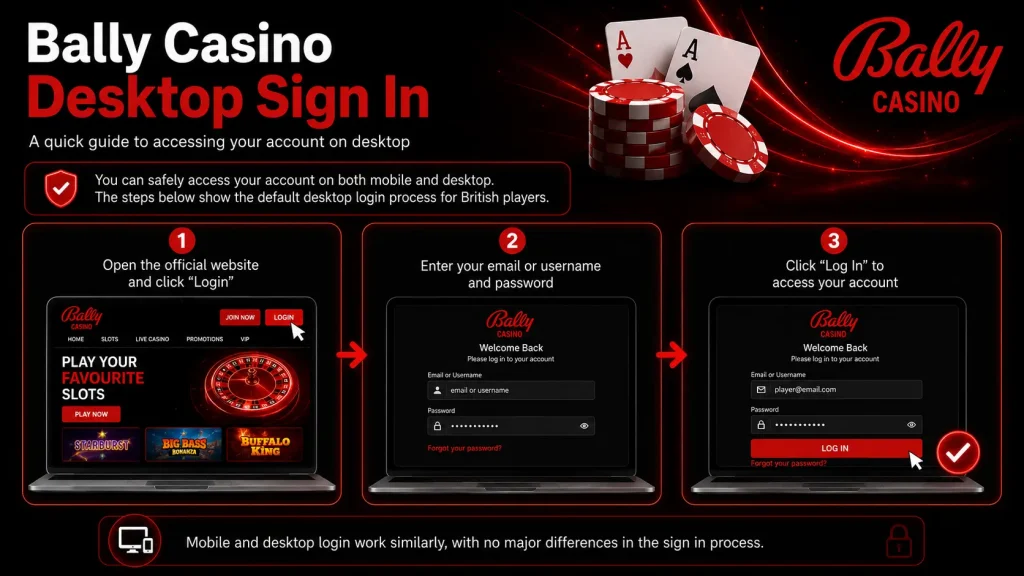 Bally Casino Login Steps