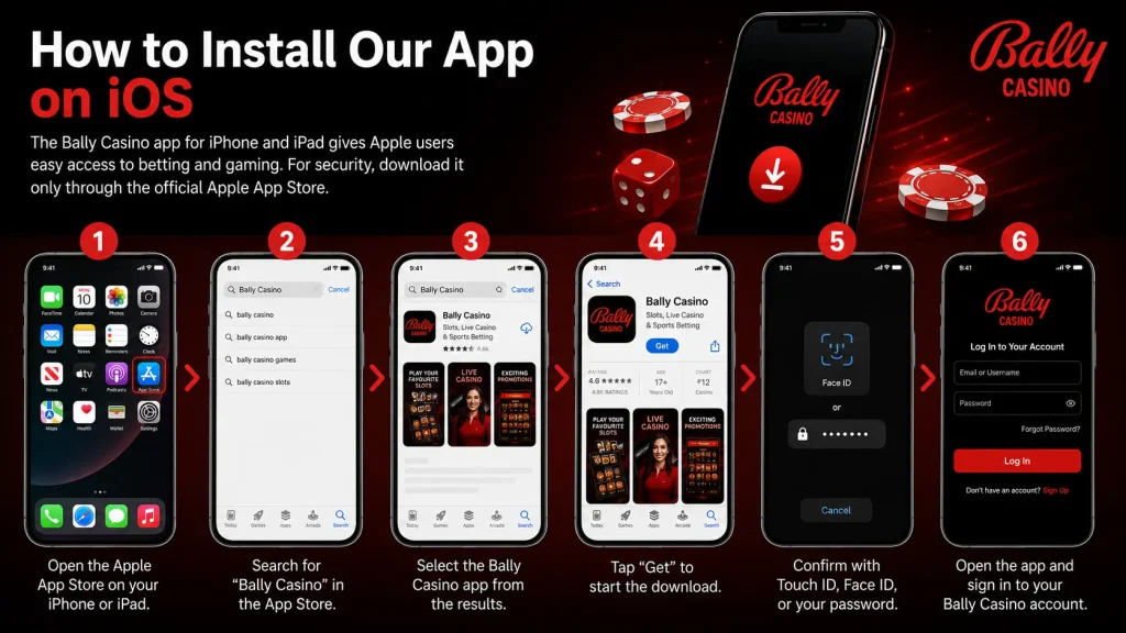 Bally Casino app for iOS
